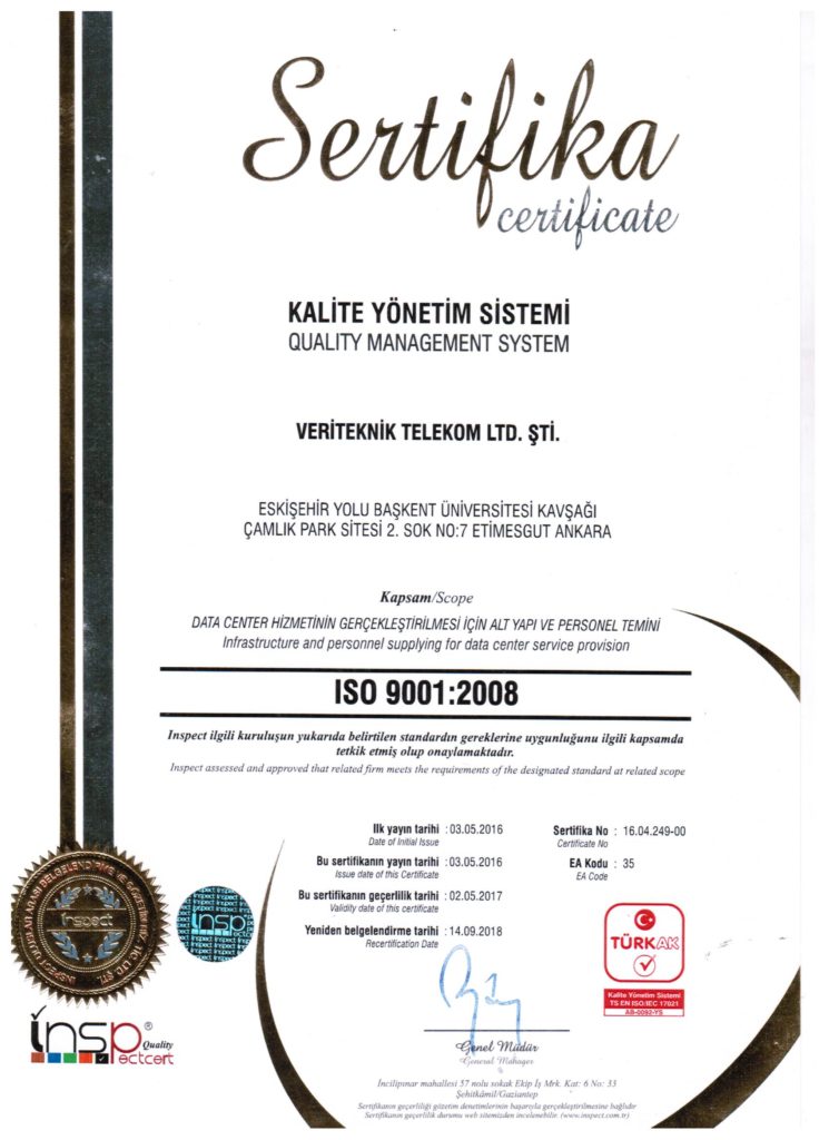 VeriTeknik ISO 9001
