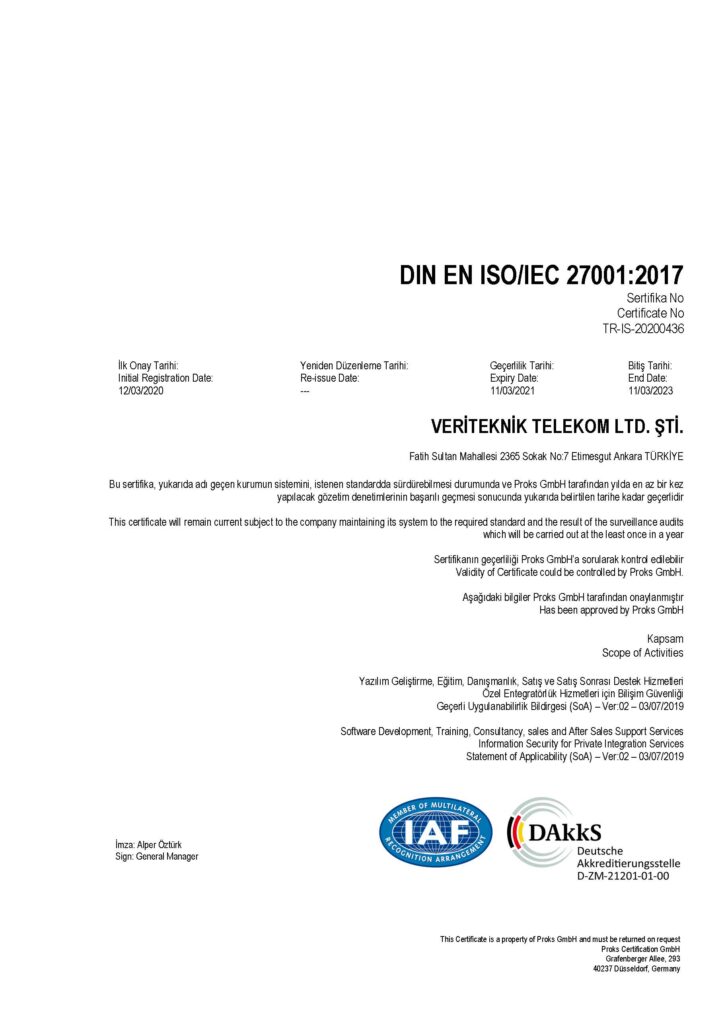 VeriTeknik ISO-27001